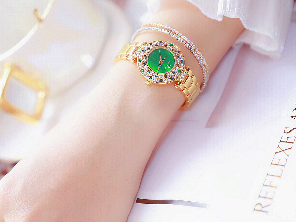 BS New Arrival Hot Sale Watch Factory Direct Sales Foreign Trade Linked List Customization Women's Watch Full of Diamonds Generation Fa1625