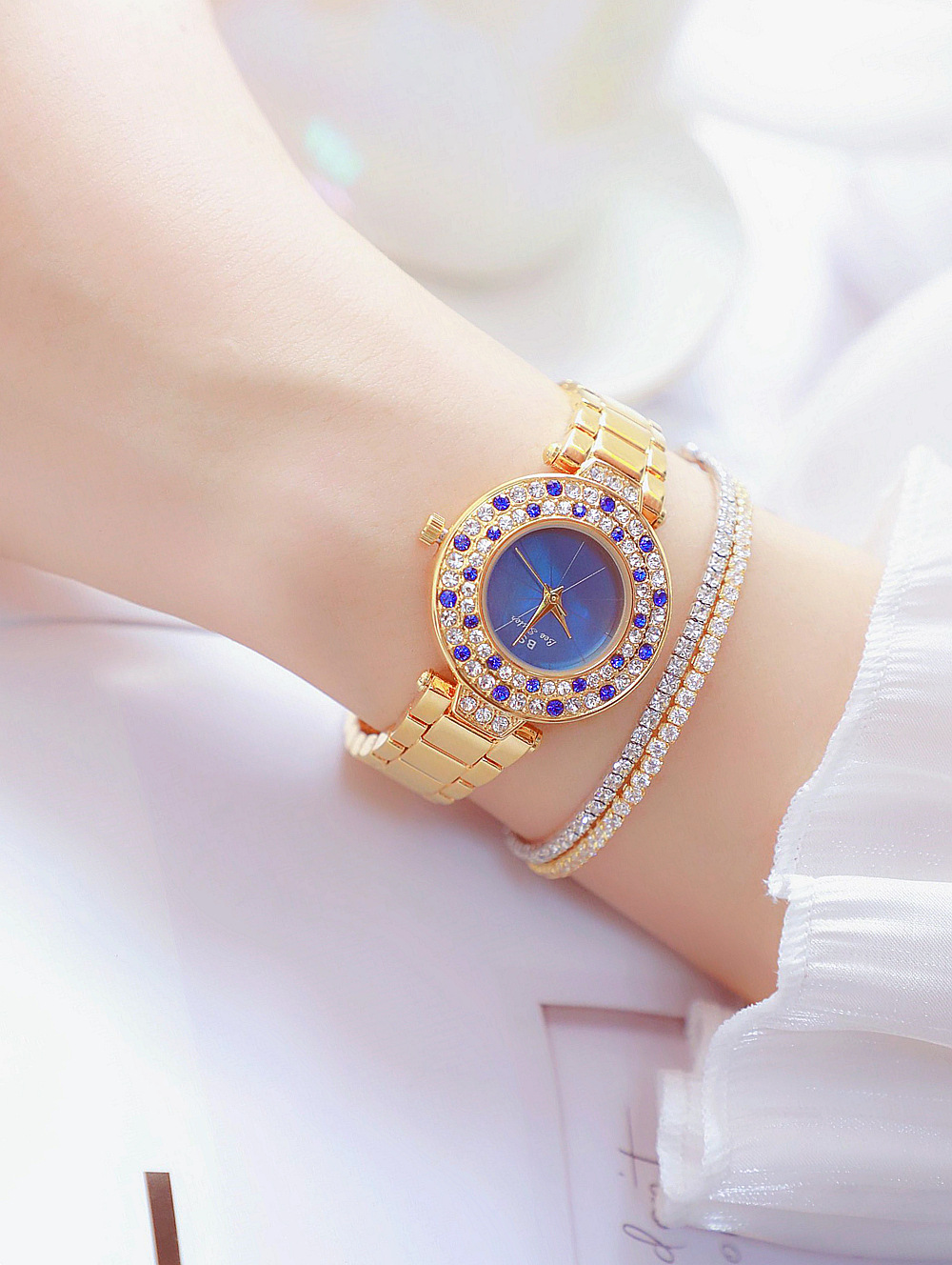 BS New Arrival Hot Sale Watch Factory Direct Sales Foreign Trade Linked List Customization Women's Watch Full of Diamonds Generation Fa1625