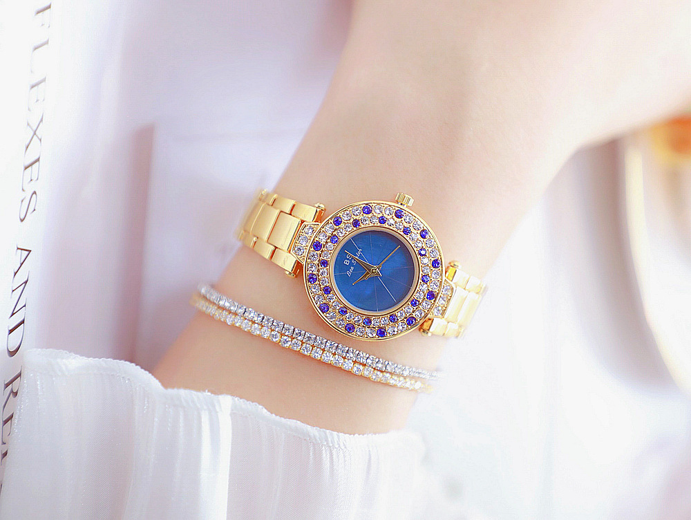 BS New Arrival Hot Sale Watch Factory Direct Sales Foreign Trade Linked List Customization Women's Watch Full of Diamonds Generation Fa1625