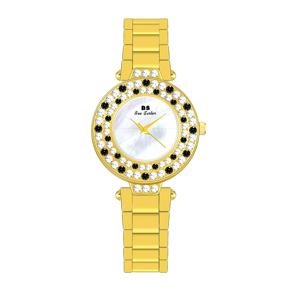 BS New Arrival Hot Sale Watch Factory Direct Sales Foreign Trade Linked List Customization Women's Watch Full of Diamonds Generation Fa1625