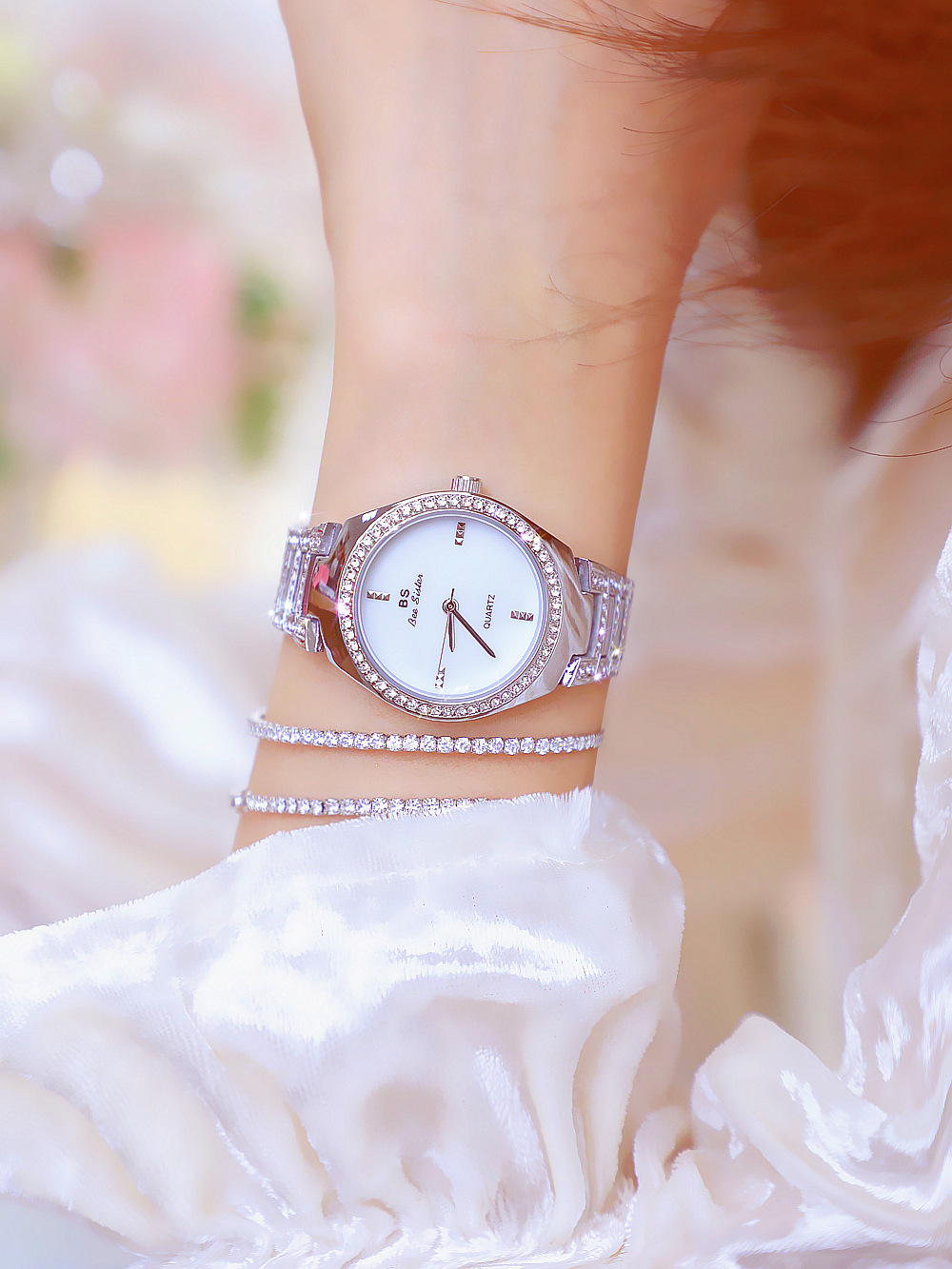 BS New Arrival Hot Sale Watch Factory Direct Sales Foreign Trade Linked List Customization Women's Watch Full of Diamonds One Piece Dropshipping Fa1641 BS New Arrival Hot Sale Watch Factory Direct Sales Foreign Trade Linked List Customization Women's Watch Full of Diamonds One Piece Dropshipping Fa1641
