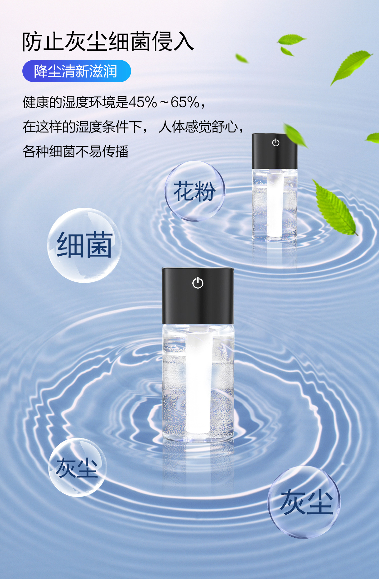 Car Humidifier Aroma Diffuser USB Car Interior Air Outlet Atomization Car Mute Aerosol Dispenser Mini Car-Mounted Air Conditioning