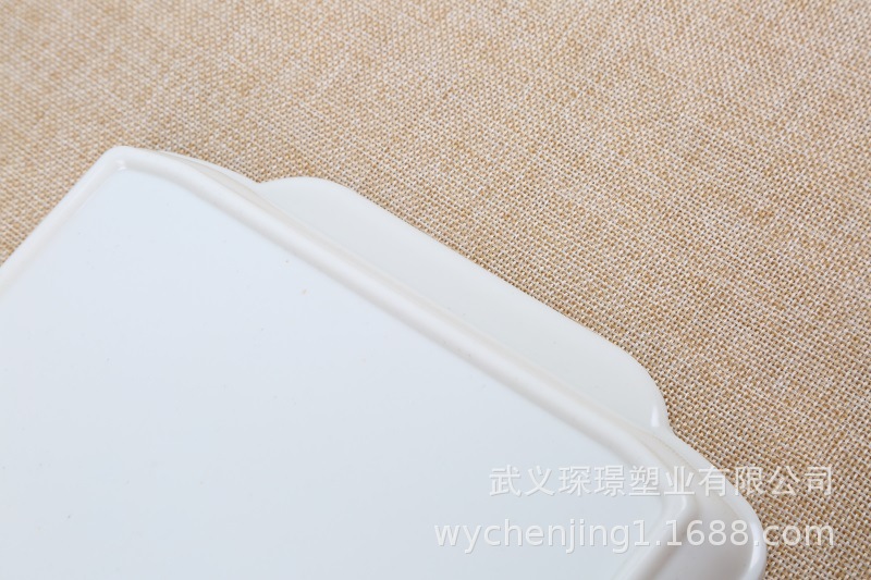 Manufacturers Direct Square Environmental Imitation Porcelain food tray wholesale Hotel with tea set Tableware tray custom plate