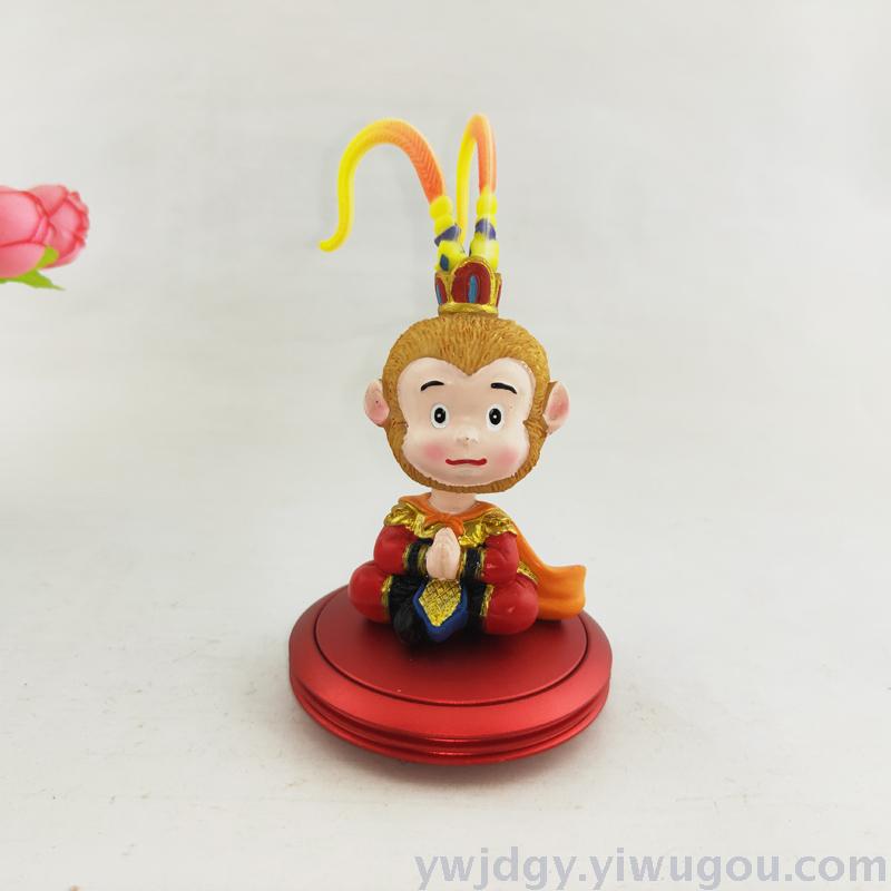 Flying saucer aroma sun wukong shook his head struggling with resin alloy silicone -- painted Q version of the character
