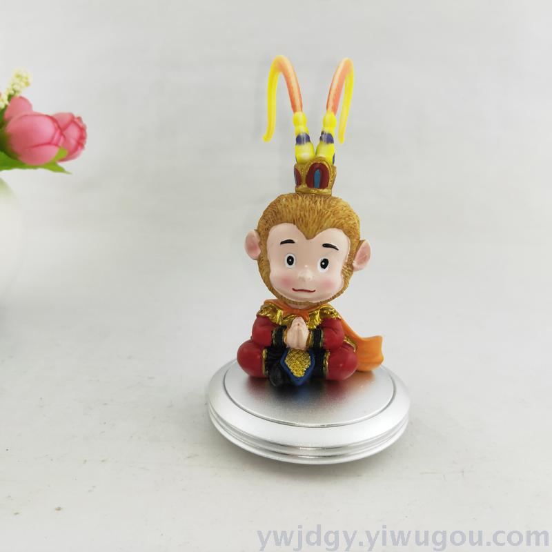 Flying saucer aroma sun wukong shook his head struggling with resin alloy silicone -- painted Q version of the character