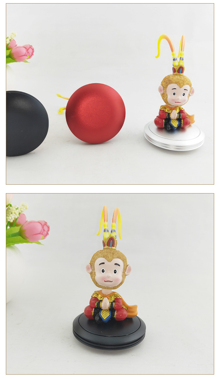 Flying saucer aroma sun wukong shook his head struggling with resin alloy silicone -- painted Q version of the character