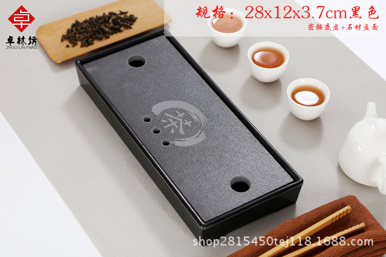 Japanese-Style Simple Dry Tea Tray Melamine Bamboo Small Tea Table Travel Tea Set Hotel Dry Tea Table Tray Wholesale