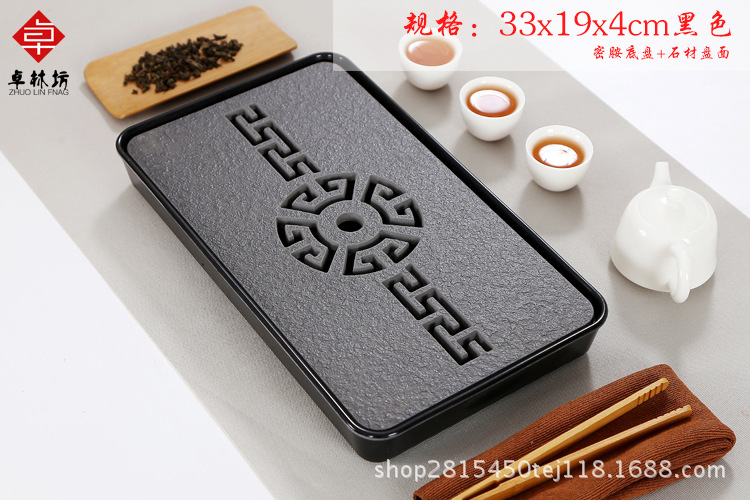 Japanese-Style Simple Dry Tea Tray Melamine Bamboo Small Tea Table Travel Tea Set Hotel Dry Tea Table Tray Wholesale