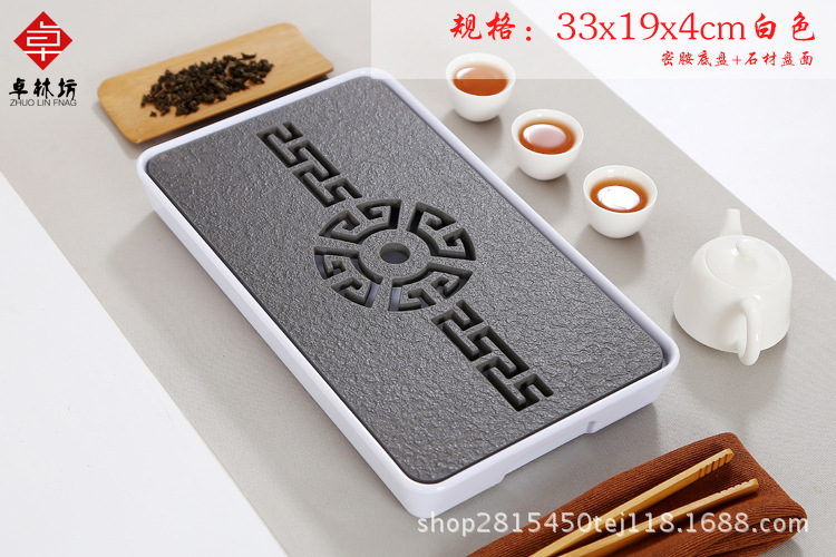 Japanese-Style Simple Dry Tea Tray Melamine Bamboo Small Tea Table Travel Tea Set Hotel Dry Tea Table Tray Wholesale