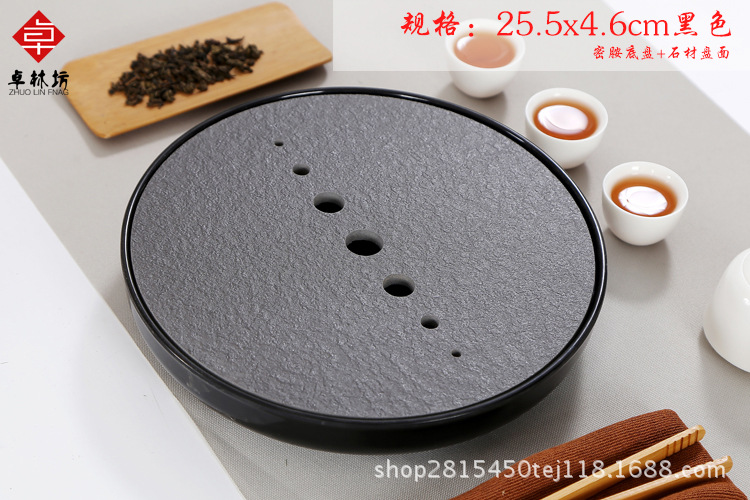 Japanese-Style Simple Dry Tea Tray Melamine Bamboo Small Tea Table Travel Tea Set Hotel Dry Tea Table Tray Wholesale