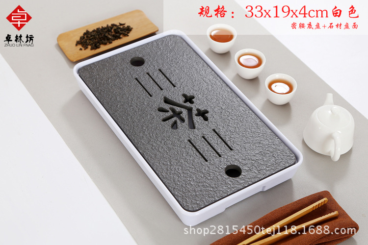 Japanese-Style Simple Dry Tea Tray Melamine Bamboo Small Tea Table Travel Tea Set Hotel Dry Tea Table Tray Wholesale