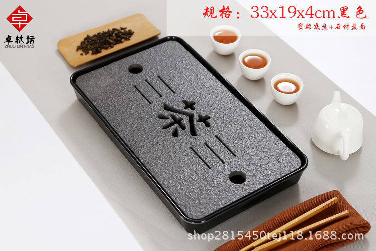 Japanese-Style Simple Dry Tea Tray Melamine Bamboo Small Tea Table Travel Tea Set Hotel Dry Tea Table Tray Wholesale