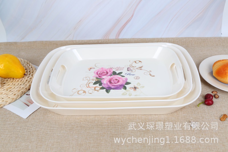 New Tableware tray Green porcelain Food tray Bakery with a tray custom tea tray