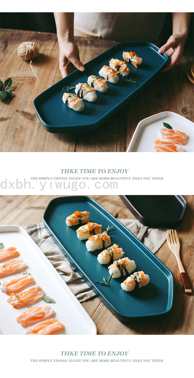 Creative Ceramic Sushi Plate Geometric Household Plate Tray Plate Dish Swing Plate Breakfast Plate Western Cuisine Plate Creative Ceramic Sushi Plate Geometric Household Plate Tray Plate Dish Swing Plate Breakfast Plate Western Cuisine Plate