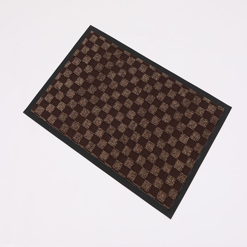 PVC Small Square Mat Household Dustproof Absorbent Paws Rubbing Non-Slip Household Foot Mat Doormat Carpet