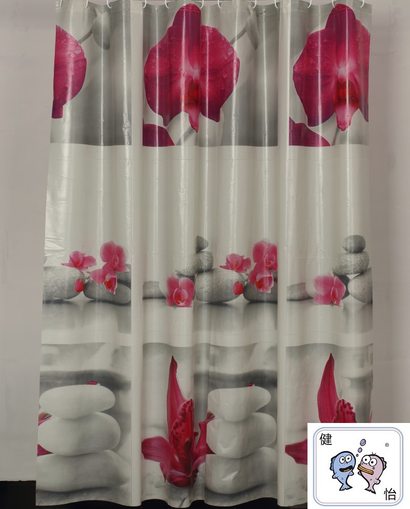 Bathroom small curtain Bathroom bath off waterproof mouldproof new plastic small curtain thickened