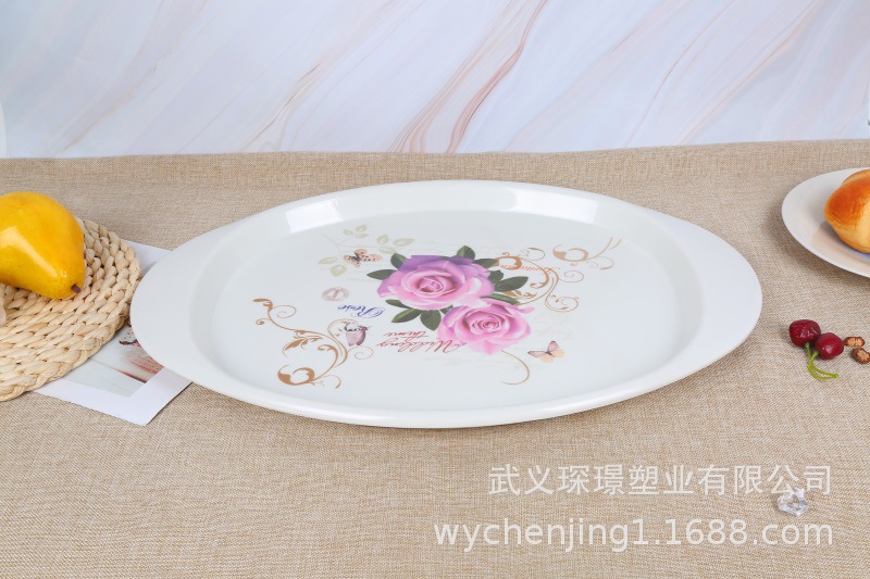 Factory Direct Imitation Environmental plate wholesale Hotel with food tray custom fruit plate bread tray