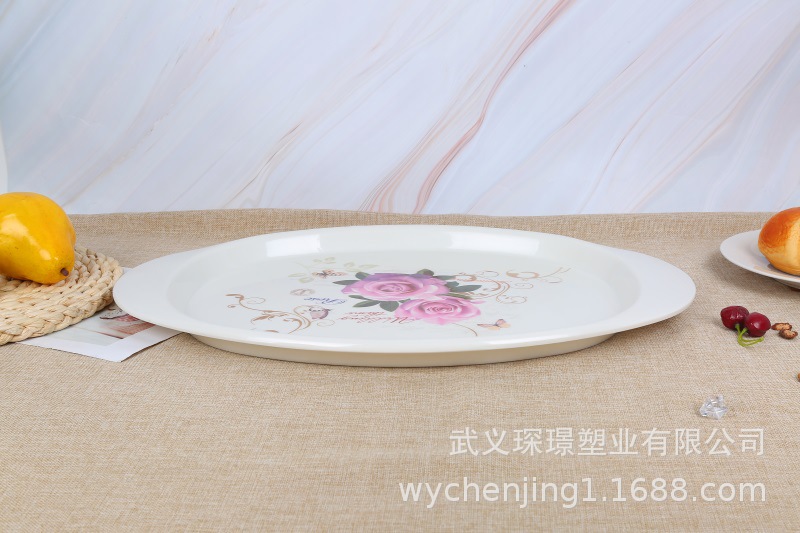 Factory Direct Imitation Environmental plate wholesale Hotel with food tray custom fruit plate bread tray