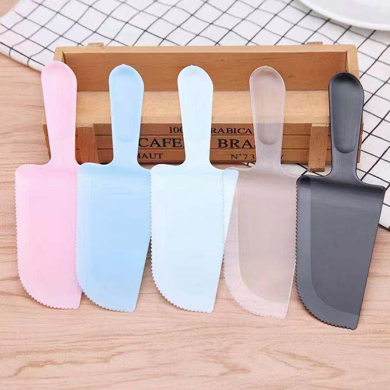 Birthday Cake Four-in-One Cutlery Tray Set Disposable Tableware Plastic Knives Spoon Combination Paper Plate