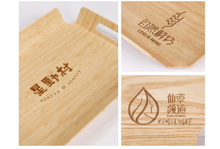 Wooden Bread Plate Self-Service Selection Plate Bakery Tray Hotel Tray Plate Bread Plate Bread Self-Selection Plate