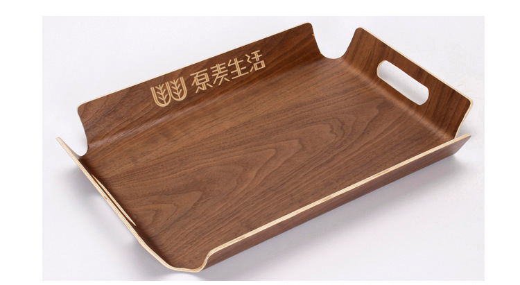 Wooden Bread Plate Self-Service Selection Plate Bakery Tray Hotel Tray Plate Bread Plate Bread Self-Selection Plate