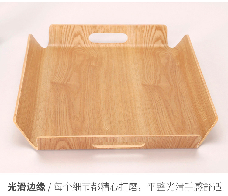 Wooden Bread Plate Self-Service Selection Plate Bakery Tray Hotel Tray Plate Bread Plate Bread Self-Selection Plate