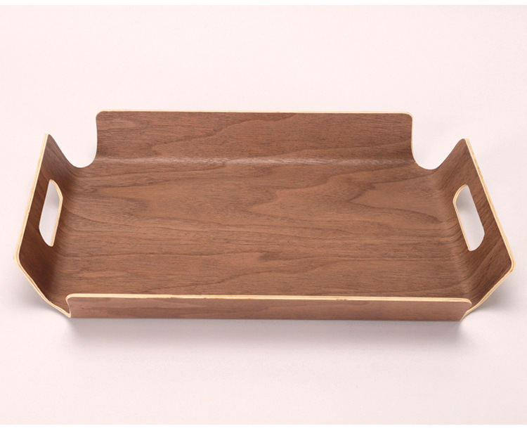 Wooden Bread Plate Self-Service Selection Plate Bakery Tray Hotel Tray Plate Bread Plate Bread Self-Selection Plate