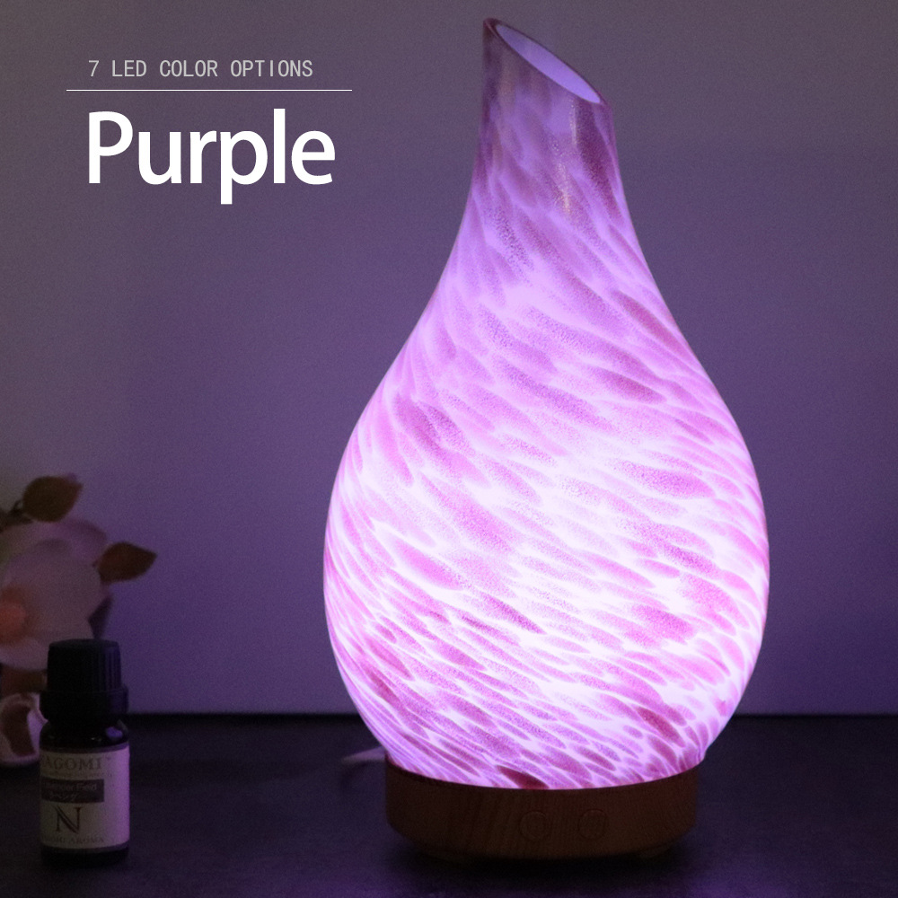 2020 Cloud Glass Aroma Diffuser 100ml Atomizer Home Bedroom Living Room Ultrasonic Colorful Humidifier