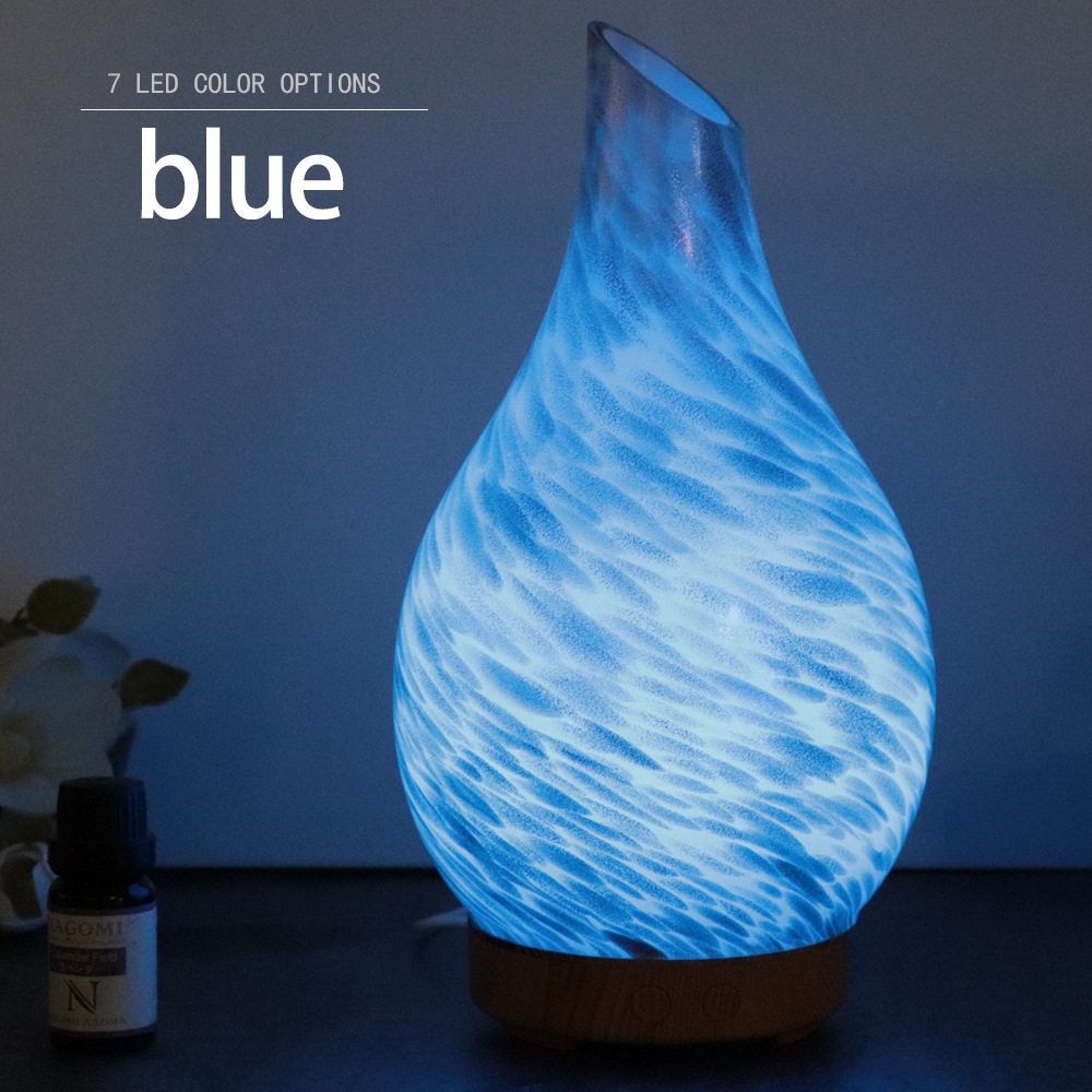 2020 Cloud Glass Aroma Diffuser 100ml Atomizer Home Bedroom Living Room Ultrasonic Colorful Humidifier