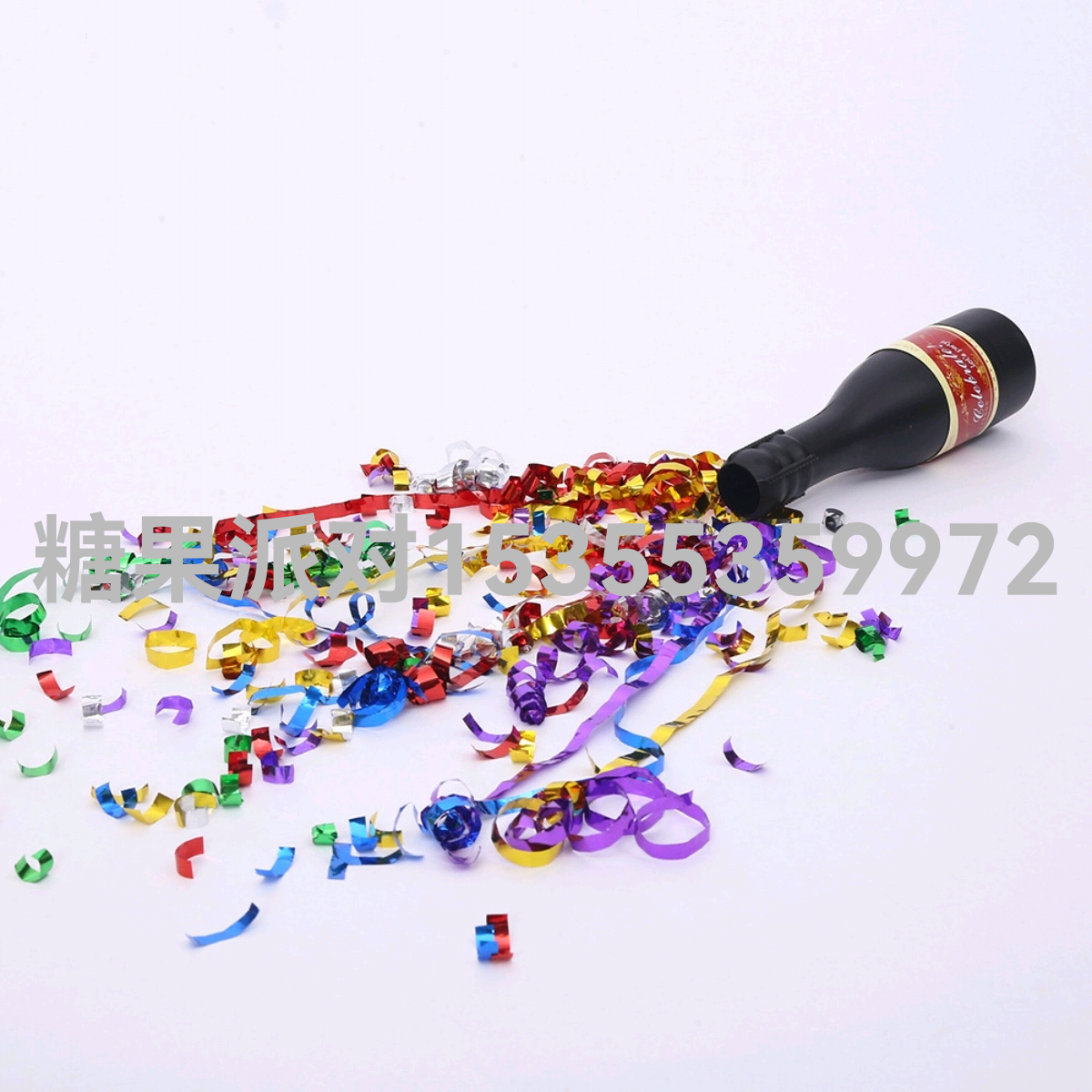 Party Champagne Bottle Fireworks Display Bar Atmosphere Props Hand-Turned Champagne Fireworks Display Champagne Gun Champagne Bottle Spraying Decoration Canister