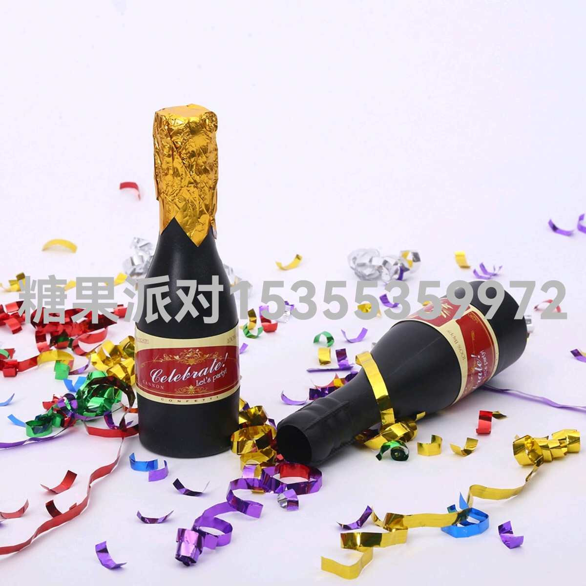 Party Champagne Bottle Fireworks Display Bar Atmosphere Props Hand-Turned Champagne Fireworks Display Champagne Gun Champagne Bottle Spraying Decoration Canister