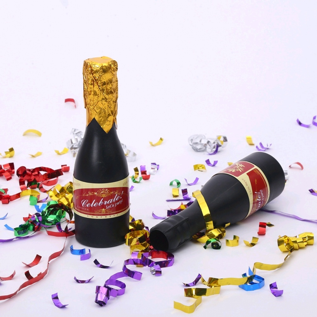 Party Champagne Bottle Fireworks Display Bar Atmosphere Props Hand-Turned Champagne Fireworks Display Champagne Gun Champagne Bottle Spraying Decoration Canister Party Champagne Bottle Fireworks Display Bar Atmosphere Props Hand-Turned Champagne Fireworks Display Champagne Gun Champagne Bottle Spraying Decoration Canister