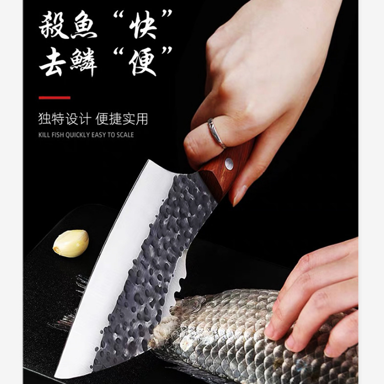 Cleaver Slicing Knife Kitchen Knife Household Bone Cutting Knife Chef Knife Wooden Handle Knife Bone Chopping Knife Cleaver Slicing Knife Kitchen Knife Household Bone Cutting Knife Chef Knife Wooden Handle Knife Bone Chopping Knife