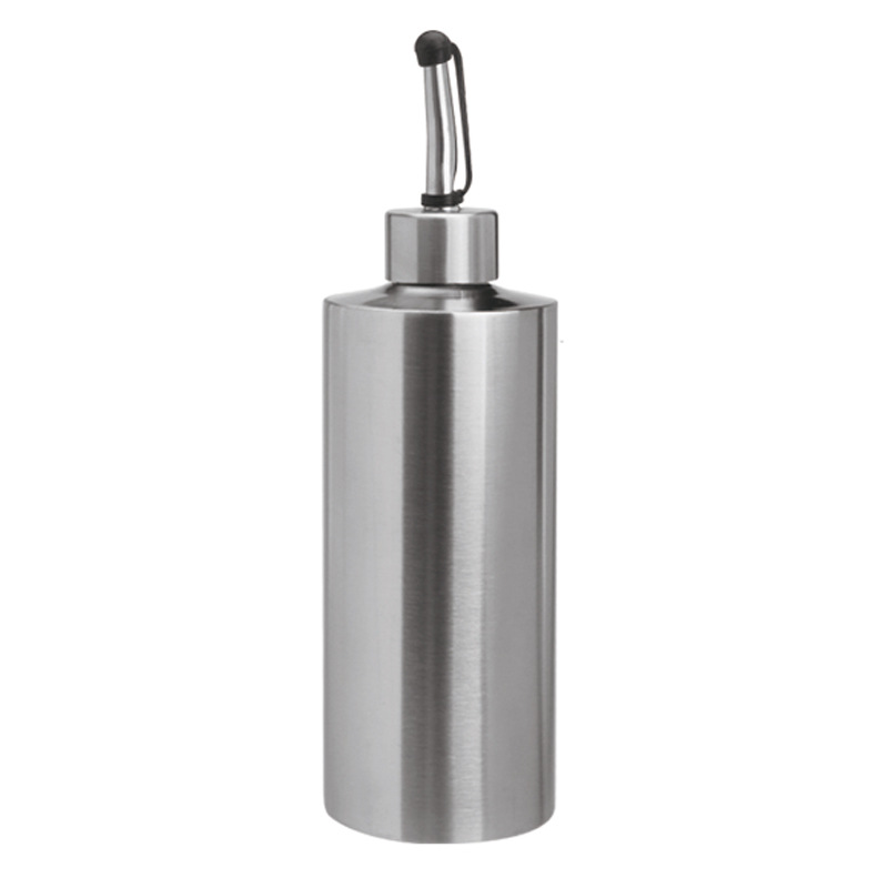 Spot Cylindrical Soy Sauce Bottle Vinegar Bottle 304 Stainless Steel Oiler 250 Ml350ml550ml