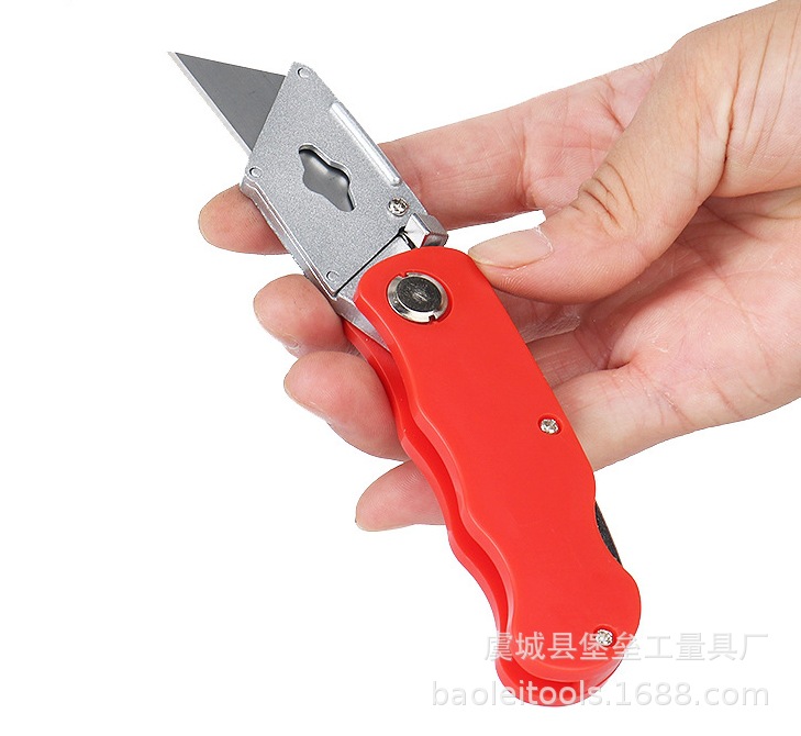 Heavy-Duty Folding Utility Knife Large Paper Cutter Unpacking Knife Cutter Tool Wallpaper Knife Ladder Blade
