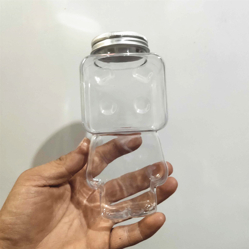 Wholesale Su Jiang Tai Tea Net Red Plastic Bottle Milk Tea Fat Beverage Bottle U-Shaped Cool Drinks Cup Outer Belt Disposable Cup