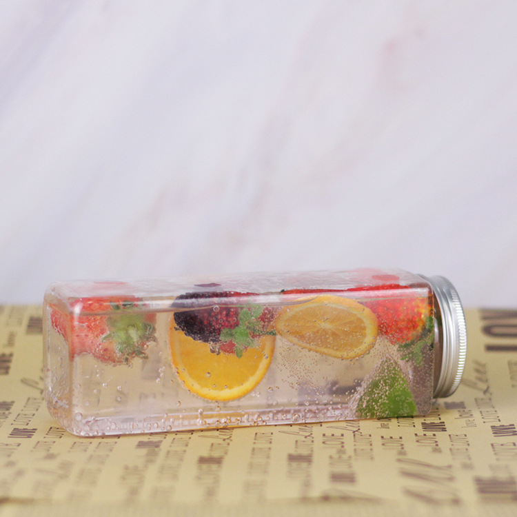 Wholesale Su Jiang Tai Tea Net Red Plastic Bottle Milk Tea Fat Beverage Bottle U-Shaped Cool Drinks Cup Outer Belt Disposable Cup