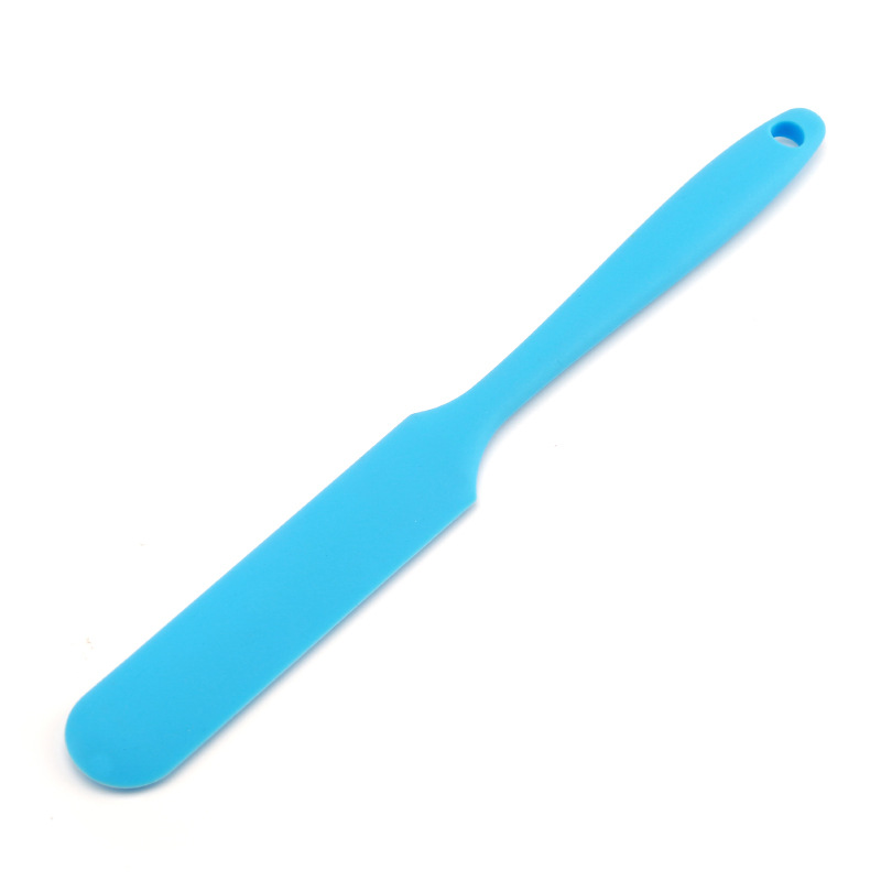 Silicone Scraper One-Piece Long Butter Scraper Stirring Knife Cake Butter Knife All-Inclusive Long Scraper Baking
