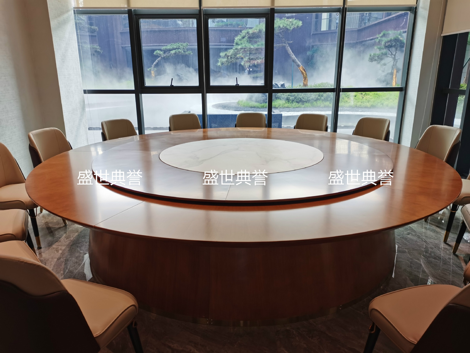 Hotel Solid Wood Dining Table and Chair Hotel Light Luxury Chair Restaurant Luxury Box Solid Wood Dining Chair