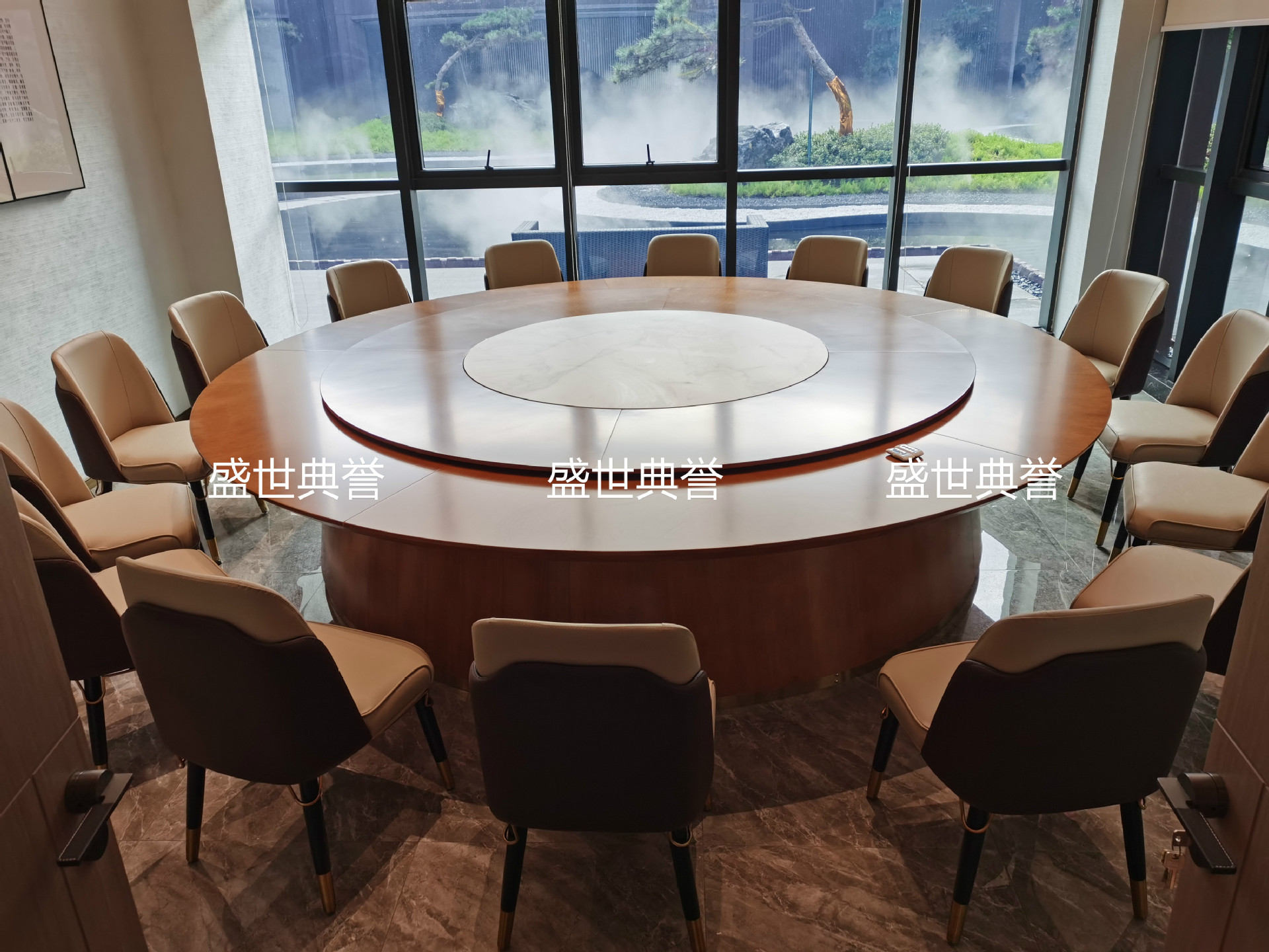 Hotel Solid Wood Dining Table and Chair Hotel Light Luxury Chair Restaurant Luxury Box Solid Wood Dining Chair
