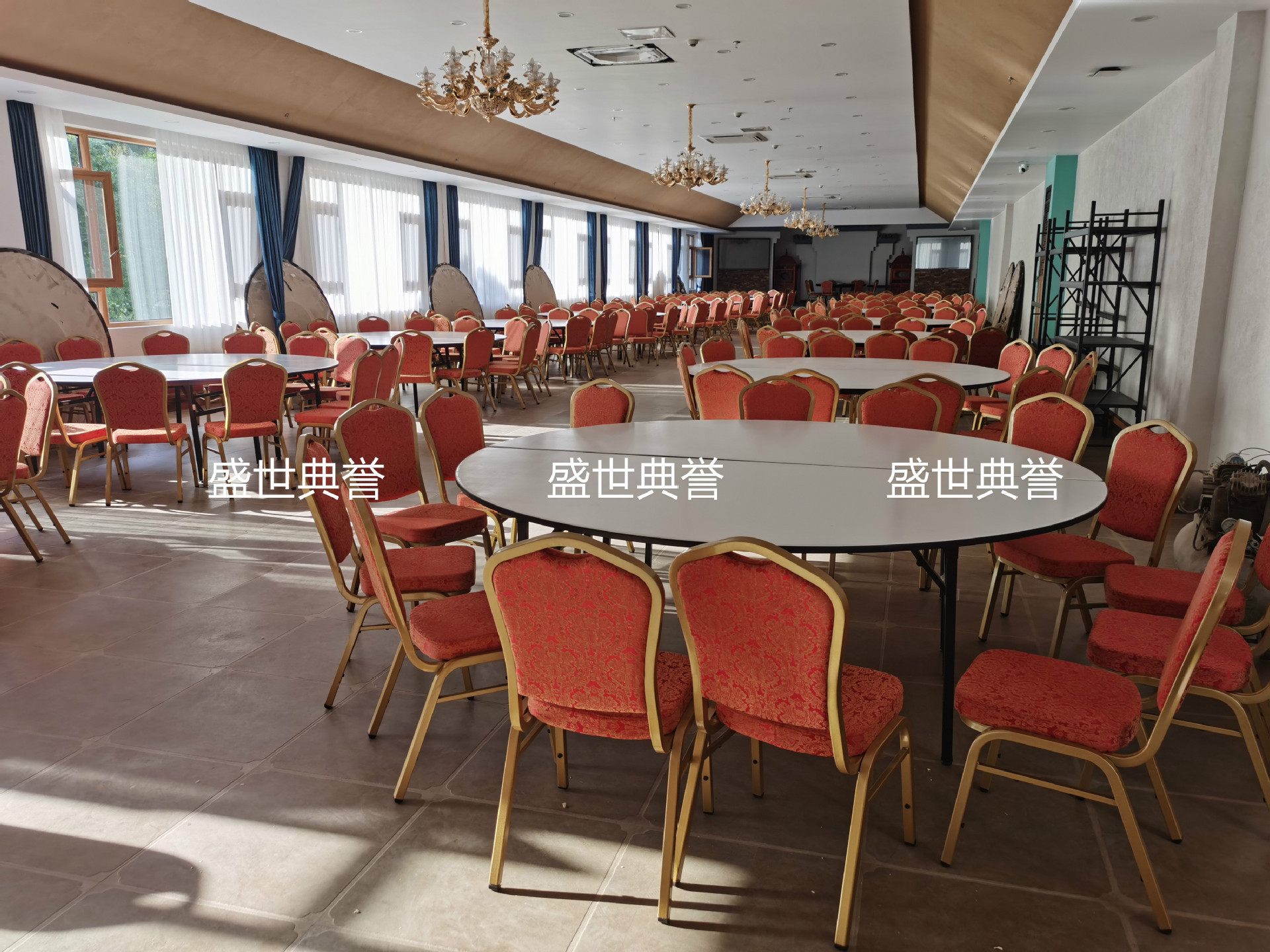 Hefei Star Hotel Banquet Hall Dining Table and Chair Wedding Folding Table and Chair Hotel Conference Metal Steel Chair Hefei Star Hotel Banquet Hall Dining Table and Chair Wedding Folding Table and Chair Hotel Conference Metal Steel Chair