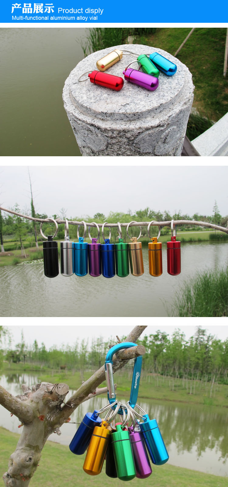Small Medicine Bottle Outdoor Waterproof Warehouse Mini Medicine Box Portable Airtight Storage Boxed CrossBorder New
