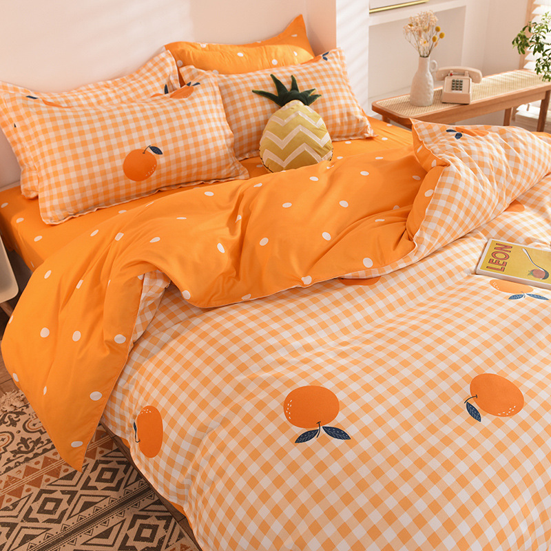 ThreePiece Bedding Set Gift Aloe Cotton Bed Sheet Quilt Cover Bed Sheet FourPiece Set One Piece Dropshipping