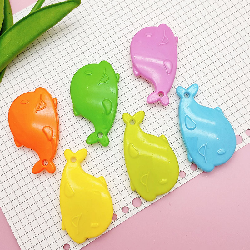 Factory Wholesale Candy-Colored Dolphin Whale Small Art Knife Portable Student Mini Knife Box Opener Utility Knife