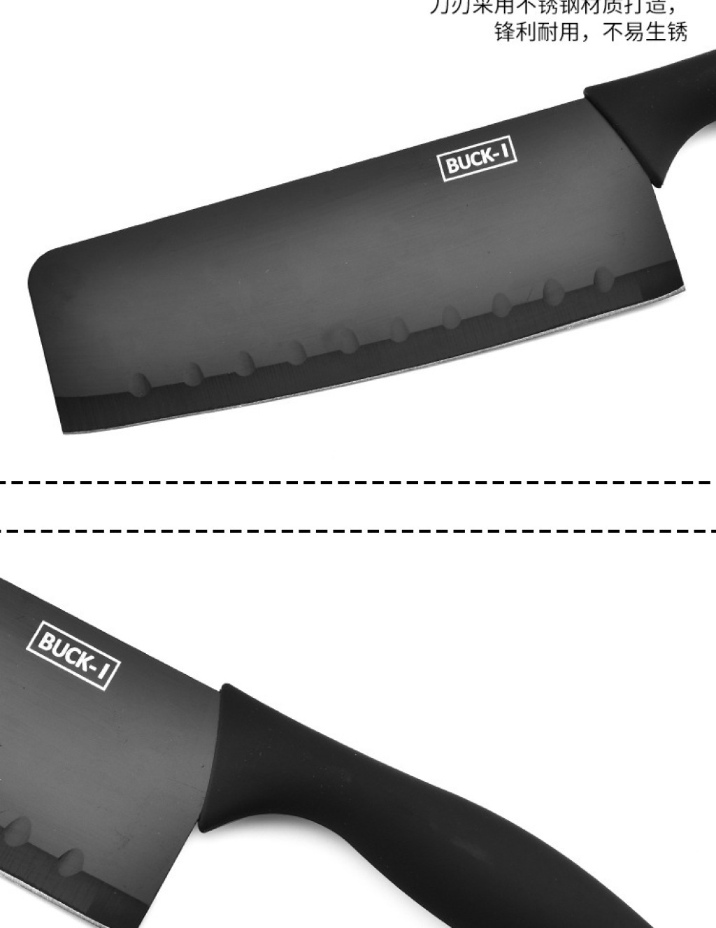 Kitchen Knife Kit 5-Piece Set Stainless Steel Kitchen Knife Set Kitchen Multi-Purpose Black Steel Knife Gift Set