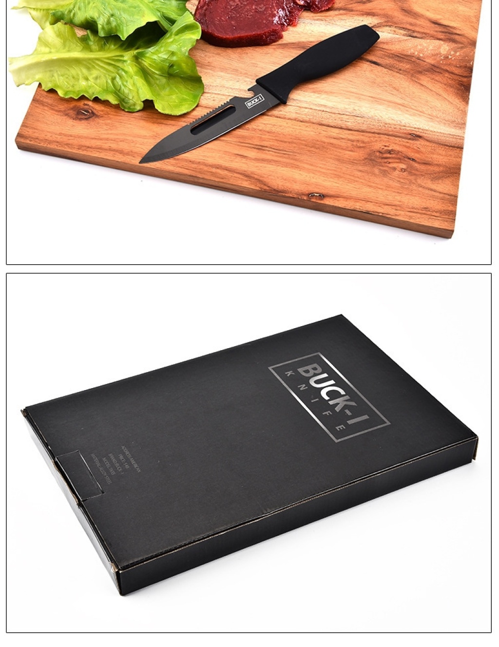 Kitchen Knife Kit 5-Piece Set Stainless Steel Kitchen Knife Set Kitchen Multi-Purpose Black Steel Knife Gift Set