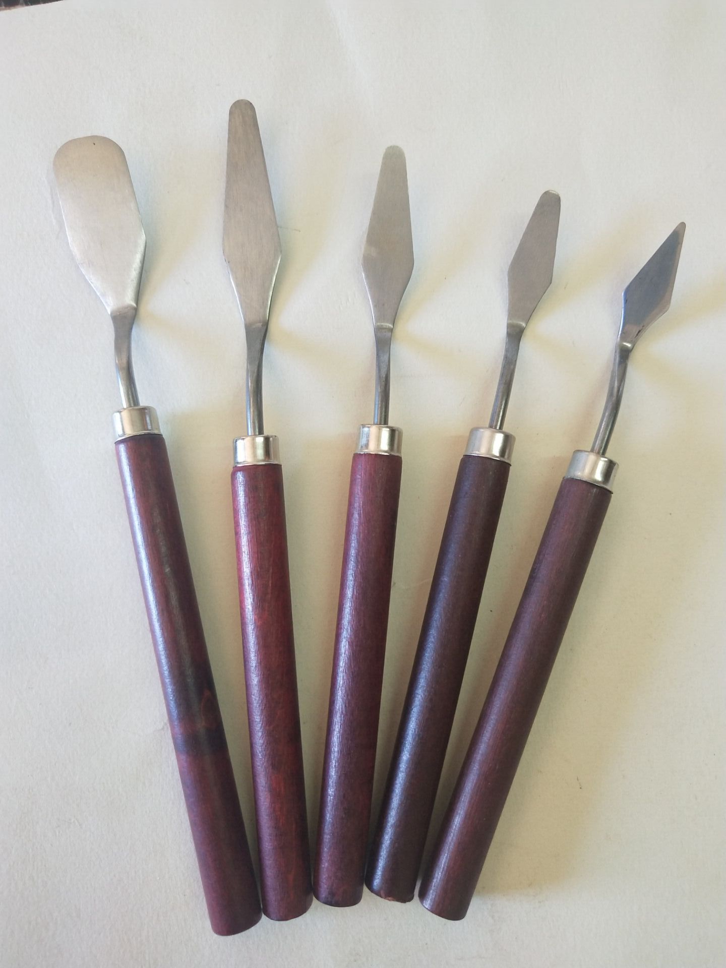Stainless Steel Art Oil Painting Knife Palette Knife Painting Supplies Wooden Flat Pointed Paint Scraper Blade Stainless Steel Art Oil Painting Knife Palette Knife Painting Supplies Wooden Flat Pointed Paint Scraper Blade