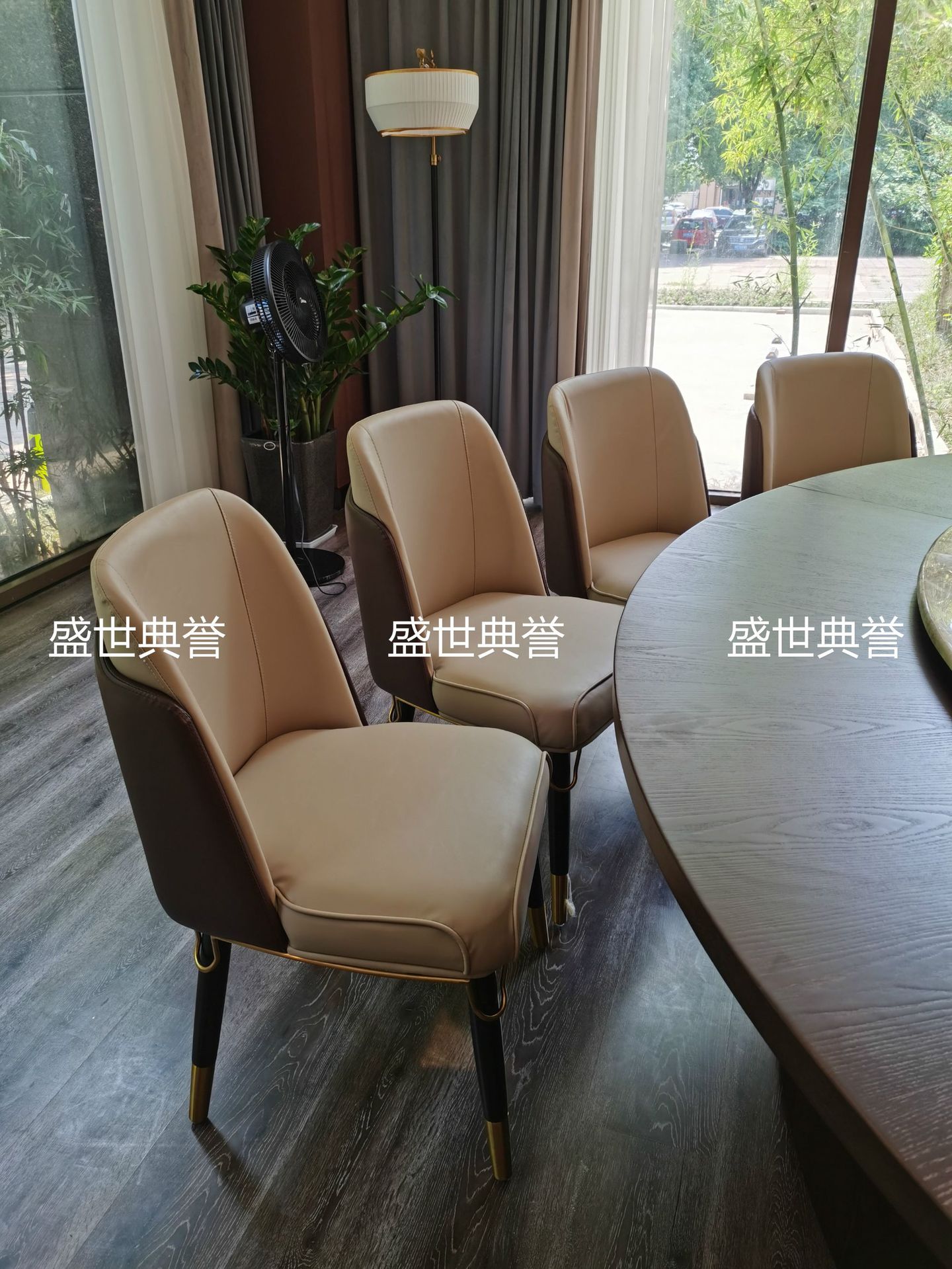 Hotel Solid Wood Dining Chair Club Modern Light Luxury Chair High-End Villa Nordic Electric Dining Table and Chair Hotel Solid Wood Dining Chair Club Modern Light Luxury Chair High-End Villa Nordic Electric Dining Table and Chair