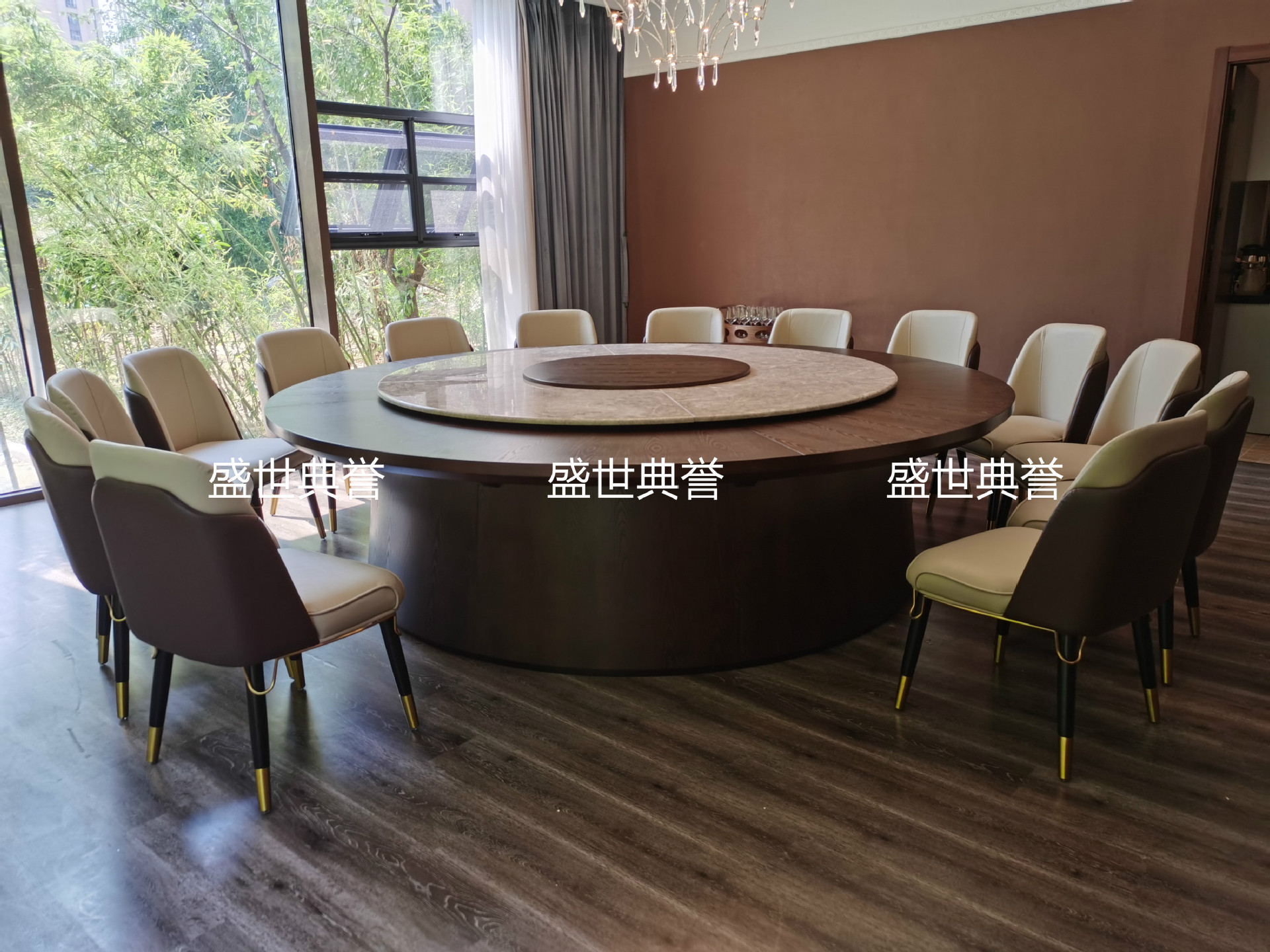 Hotel Solid Wood Dining Chair Club Modern Light Luxury Chair High-End Villa Nordic Electric Dining Table and Chair Hotel Solid Wood Dining Chair Club Modern Light Luxury Chair High-End Villa Nordic Electric Dining Table and Chair
