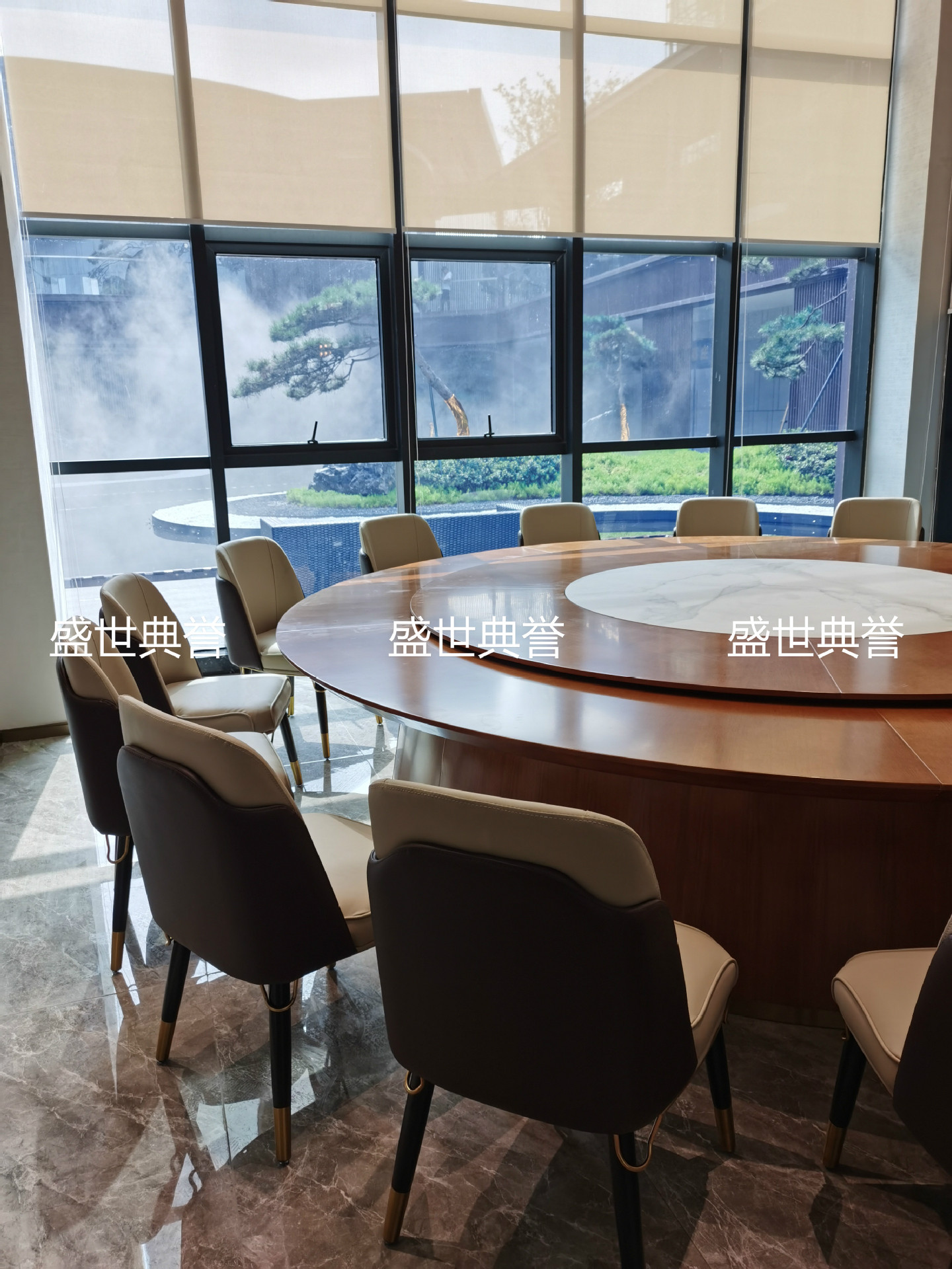 Solid Wood Dining Chair Hotel Compartment Solid Wood Electric Table and Chair Hotel Light Luxury Solid Wood Chair